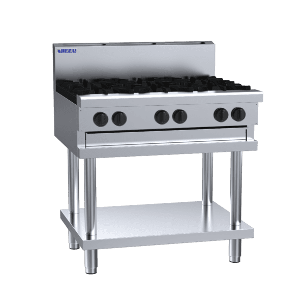 Luus 900mm Cooktops 6 Burners & Shelf