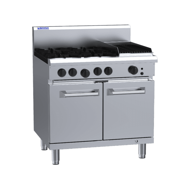 Luus 900mm 4 Burners & 300mm Chargrill & Oven