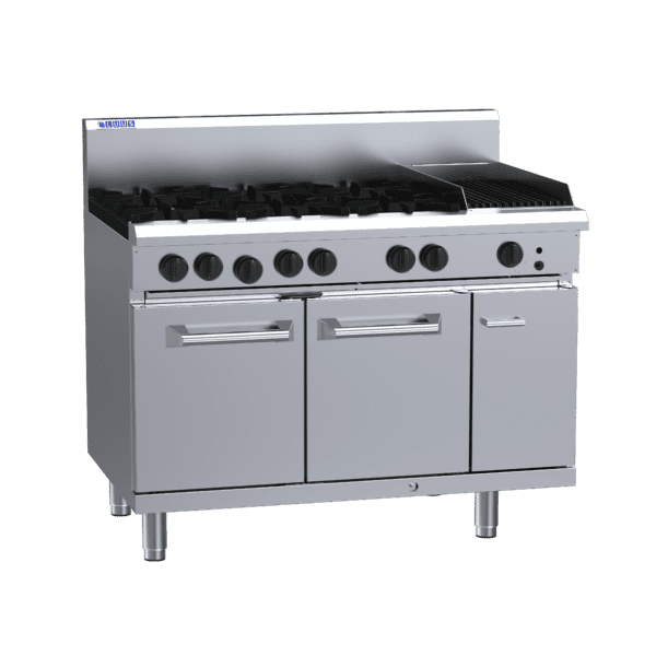 Luus 1200mm 6 Burners & 300mm Chargrill & Oven