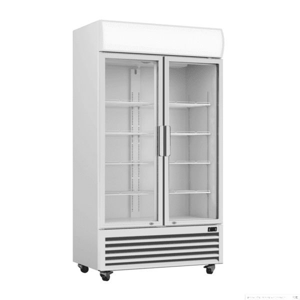 580L Double Glass Door Colourbond Upright Drink Fridge