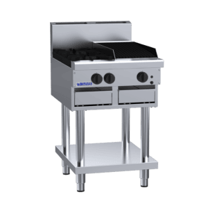 CS-2B3C Luus 2 Burner 300mm Chargrill Cooktop