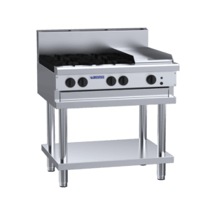 Luus 900mm Cooktops 4 Burners & 300mm Plate & Shelf