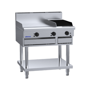 Luus 900mm Griddles 600mm Plate & 300mm Chargrill & Shelf
