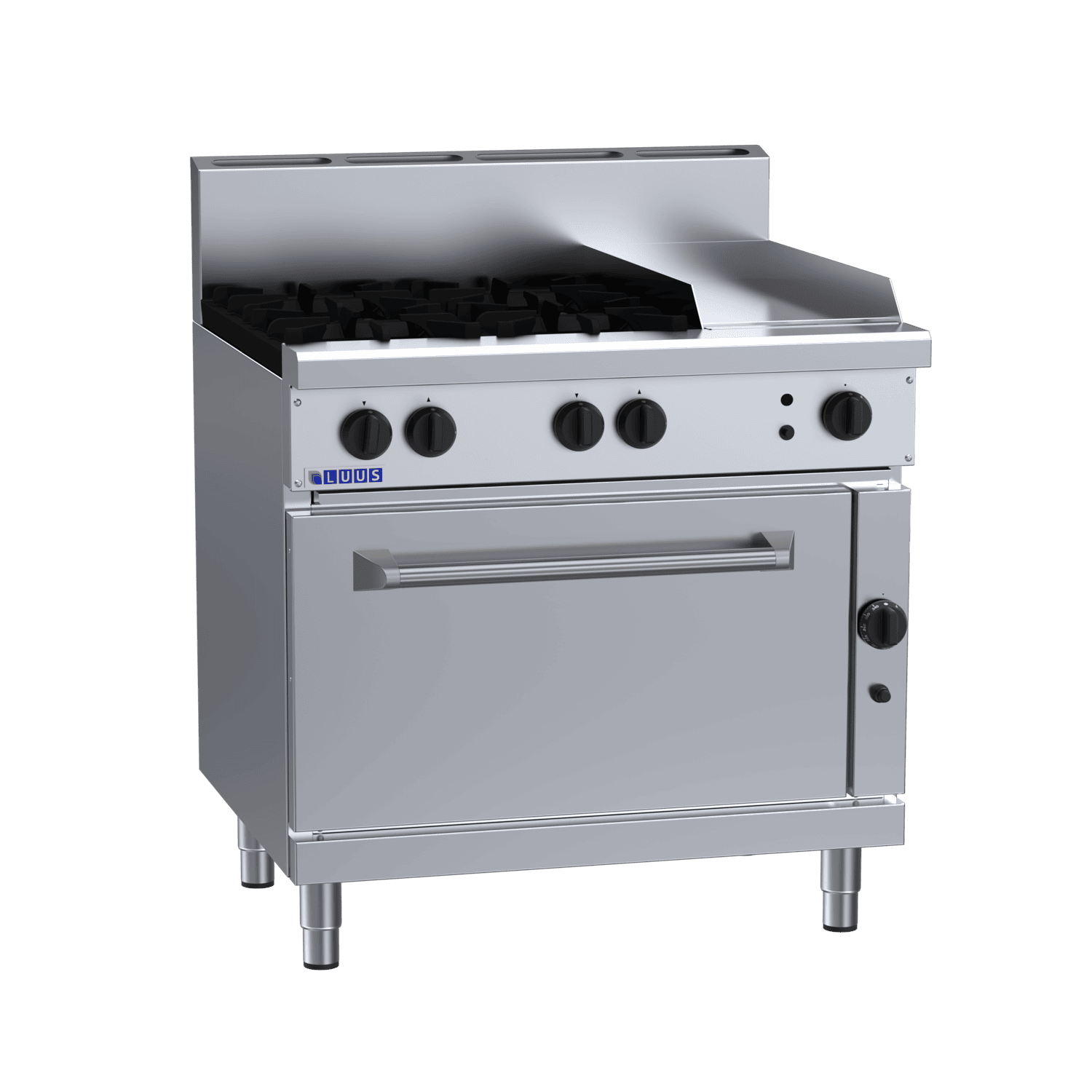 Luus 900mm 4 Burners & 300mm Plate & Oven