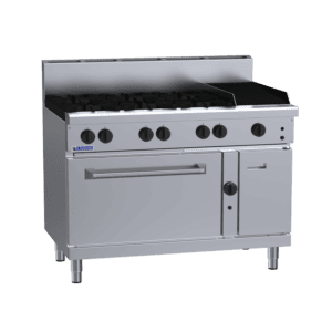 Luus 1200mm 6 Burners & 300mm Chargrill & Oven