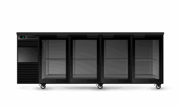 Skope BackBar 4 Glass Swing Door Fridge