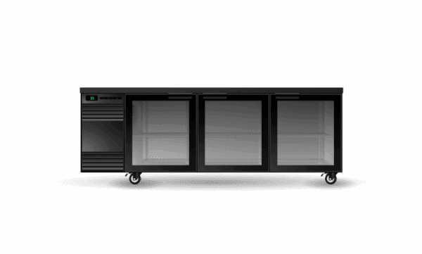 Skope BackBar 3 Glass Swing Door CounterLine Fridge