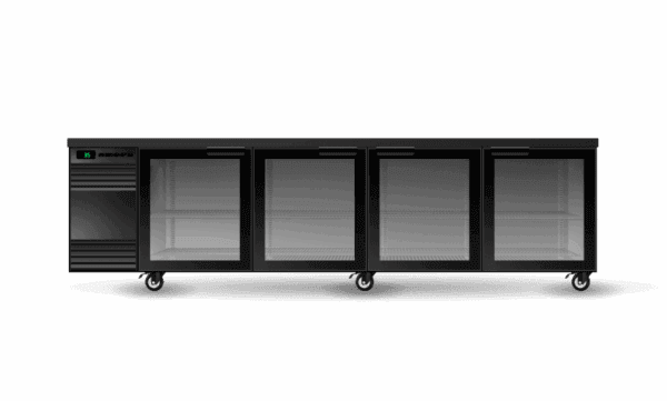 Skope BackBar 4 Glass Swing Door CounterLine Fridge