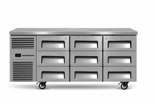 Skope ReFlex 9 Drawer Underbench GN 1/1 Fridge