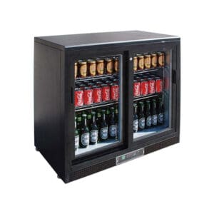 Double Sliding Door Drink Cooler