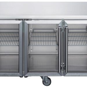 FED-X Four Glass Door Bench Fridge