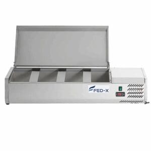 FED-X Salad Bench With Stainless Steel Lid - XVRX1200/380S