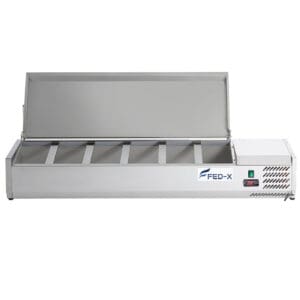 FED-X Salad Bench With Stainless Steel Lid - XVRX1500/380S