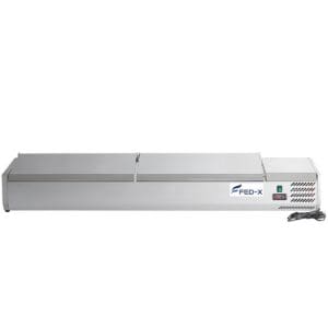 FED-X Salad Bench With Stainless Steel Lids - XVRX1800/380S