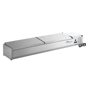 FED-X Salad Bench With Stainless Steel Lids - XVRX2000/380S