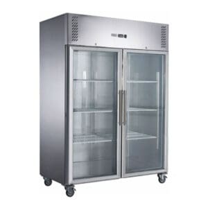 FED-X S/s Two Full Glass Door Upright Freezer - XURF1200G2V