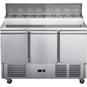 FED-X Three Door Salad Prep Fridge - XGNS1300D