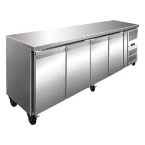 S/s Four Door Bench Fridge 312l