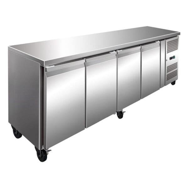 S/s Four Door Bench Fridge 312l