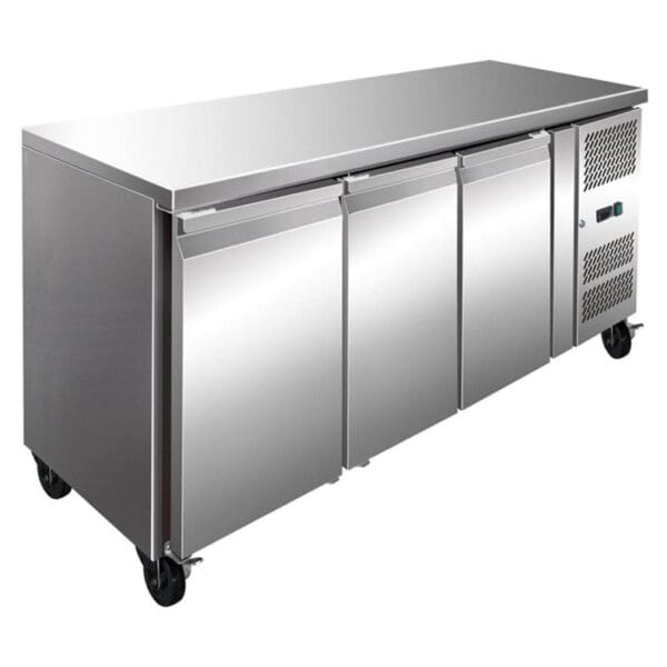 S/s Three Door Bench Freezer 231l