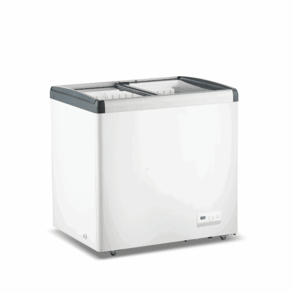 Thermaster 256l Chest Freezer With Flat Glass Sliding Lids