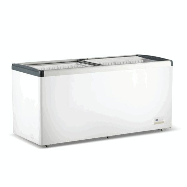 Thermaster 586l Chest Freezer With Flat Glass Sliding Lids
