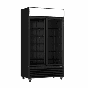 Thermaster Colourbond Upright Beverage Fridge 2 Doors Black