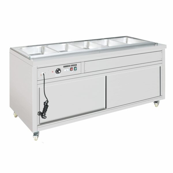 Thermaster Premium Wet And Dry Bain Marie Food Display 4x1/1 Gn Pans