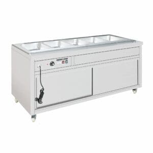 Thermaster Premium Wet And Dry Bain Marie Food Display 5x1/1 Gn Pans