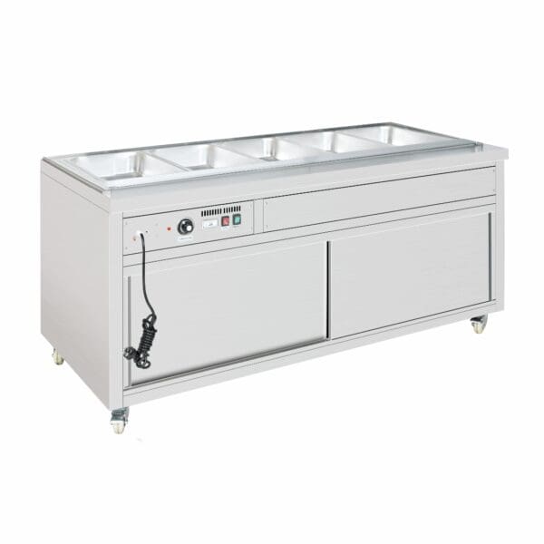 Thermaster Premium Wet And Dry Bain Marie Food Display 5x1/1 Gn Pans
