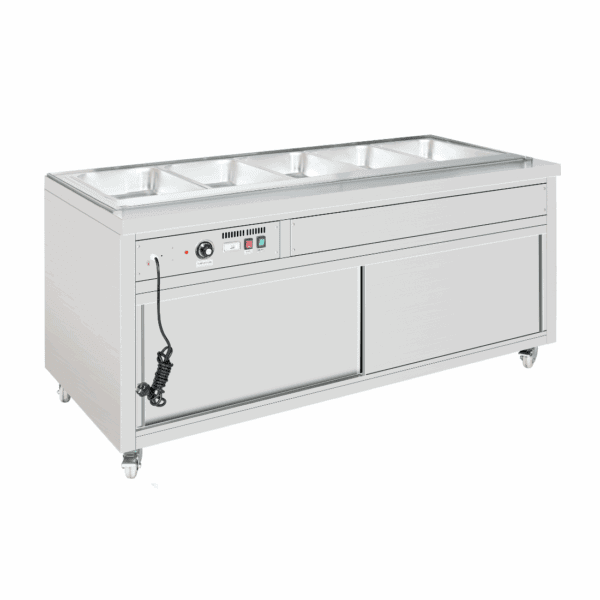 Thermaster Premium Wet And Dry Bain Marie Food Display 5x1/1 Gn Pans