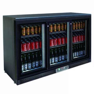 Thermaster Three Sliding Door Bar Cooler