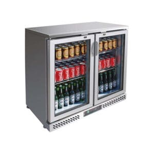 Thermaster Two Door Stainless Steel Bar Cooler