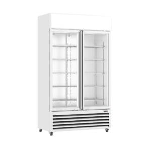 Thermaster Two Glass Door Colourbond Upright Drink Fridge