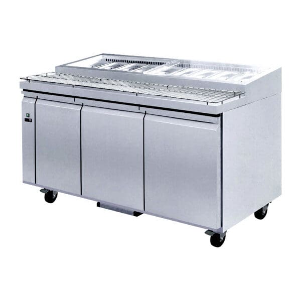 Three Door Deluxe Pizza Prep Bench PWB180