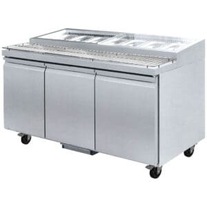 Three Door Deluxe Pizza Prep Bench PWB200