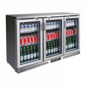 Three Door Stainless Steel Bar Cooler