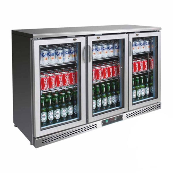 Three Door Stainless Steel Bar Cooler