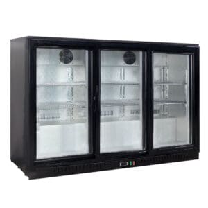 Under Bench Three Sliding Door Bar Cooler