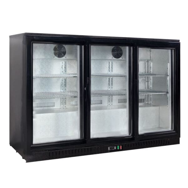 Under Bench Three Sliding Door Bar Cooler