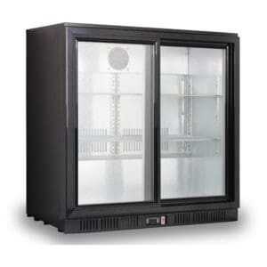 Under Bench Two Sliding Door Bar Cooler