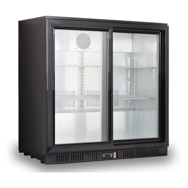 Under Bench Two Sliding Door Bar Cooler