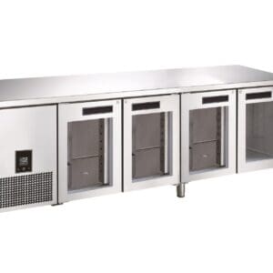 Glacian 4 Door Slimline 660 Deep Glass Chiller