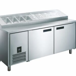 Glacian Pizza Prep Fridge 2 Door