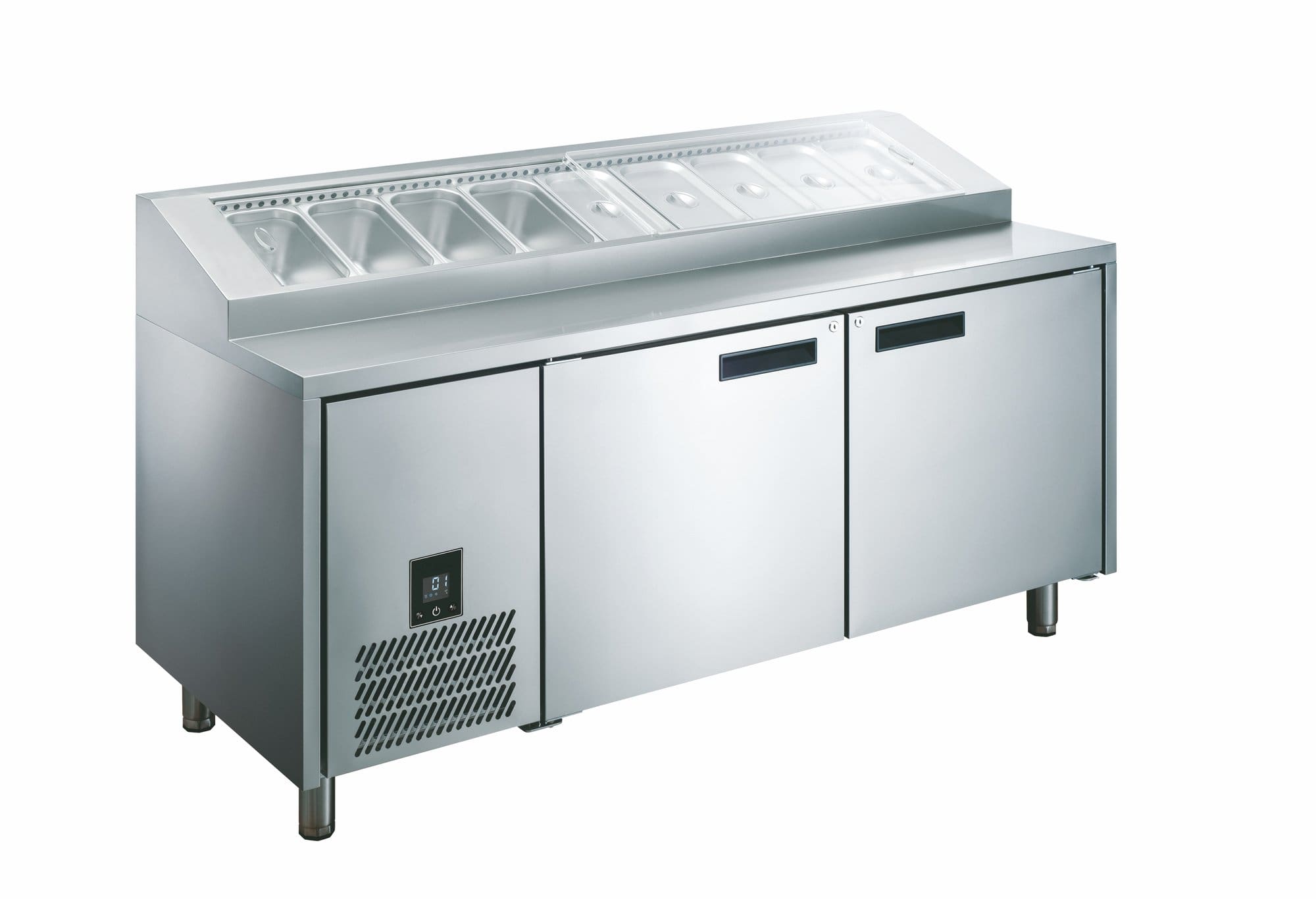 Glacian Pizza Prep Fridge 2 Door