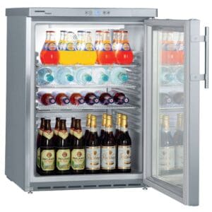 Liebherr Under Bench 148 Litre glass Door Fridge