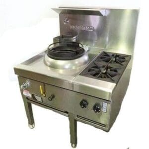 GOLDSTEIN 1 Wok 356mm 2 Open Burner - CWA1B2
