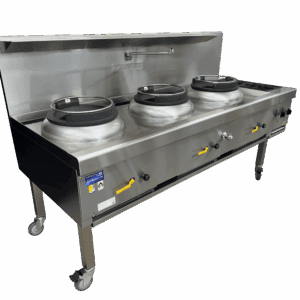 GOLDSTEIN 3 Woks 356mm 2 Open Burner - CWA3B2