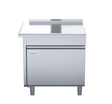 Waldorf 800 Series BTL8900-CD-LH - 900mm Bench Top Low Back Version - Cabinet Base With Fixed Front Panel