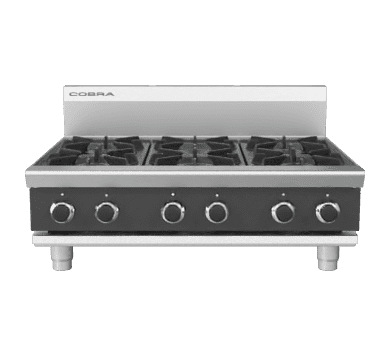Cobra C9D-B 900mm Six Burner Gas Cooktop - Bench Model